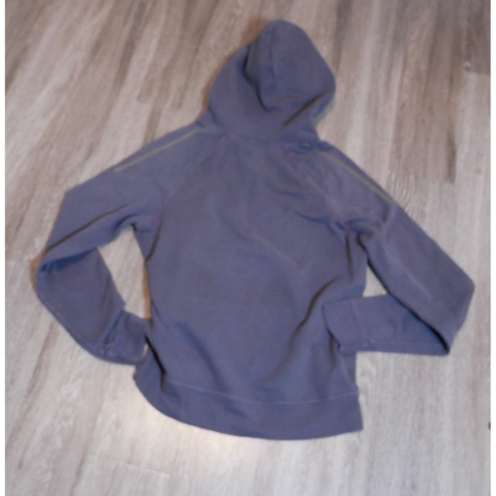 True Religion Mens Horseshoe Logo Pullover Hoodie Gray Purple Fleece Large USA - Picture 8 of 8